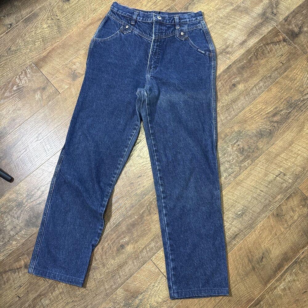 Vtg Rockies Embellished Straight Jeans Women's Size 9/10 Western 26x28 Bareback